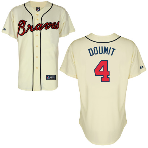Ryan Doumit #4 mlb Jersey-Atlanta Braves Women's Authentic Alternate 2 Cool Base Baseball Jersey